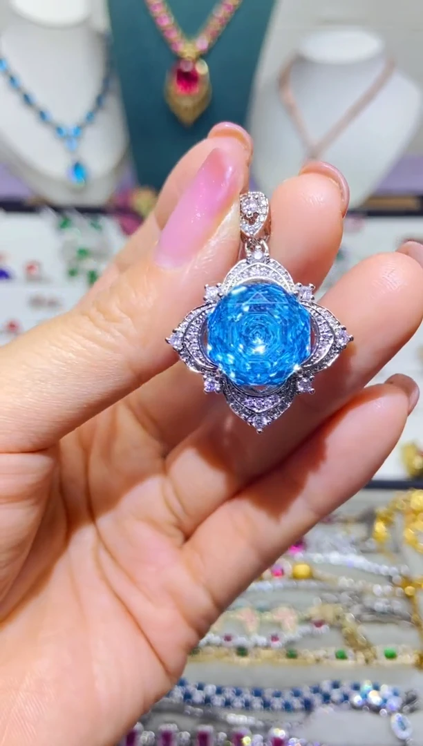 银S925镶嵌耳饰紫晶1