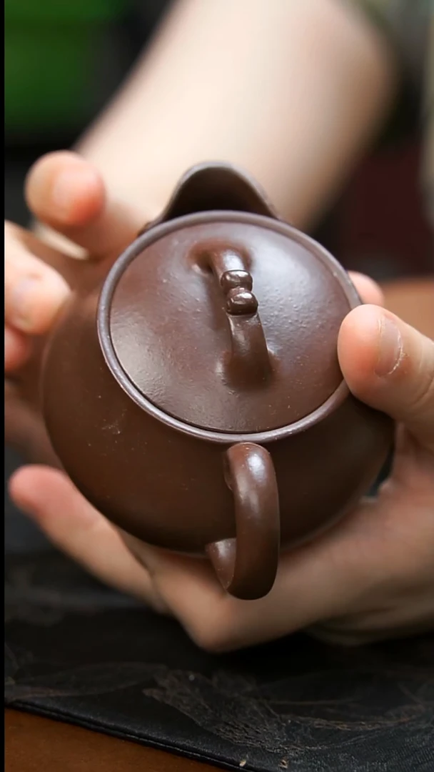 茶壶紫砂紫泥如意壶微瑕