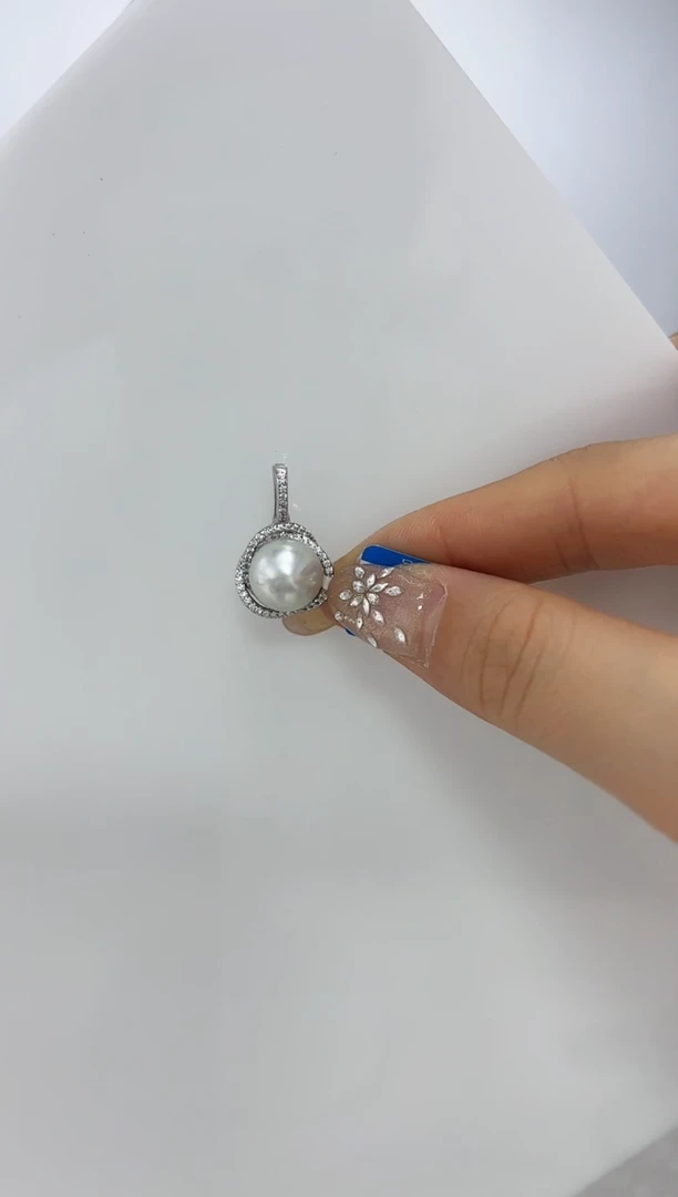 【闪购商品】海水珍珠DA银S925镶嵌吊坠 10 E131