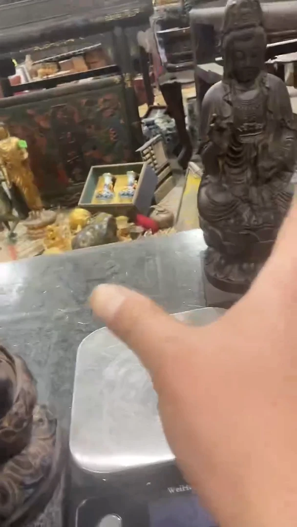 【闪购商品】木木雕新年快乐 香木摆件