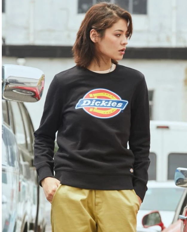 Dickies 女款LOGO印花圆领卫衣 DK008808