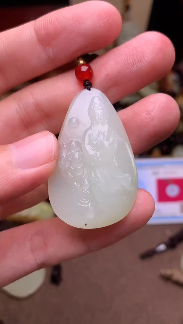 颈饰未镶嵌和田玉新疆料青海料清水和田玉吊坠