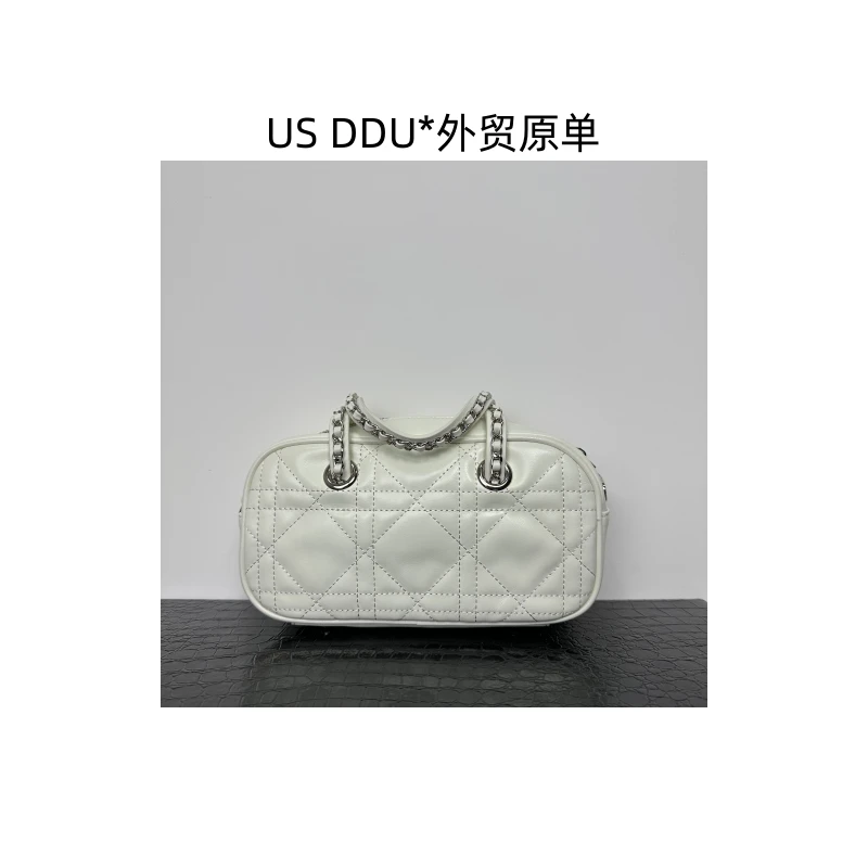 A69雕 白色保龄球时尚百搭单肩斜挎包L88020/H001