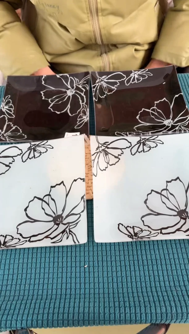 进口食品级钢化玻璃276号4个黑2白2