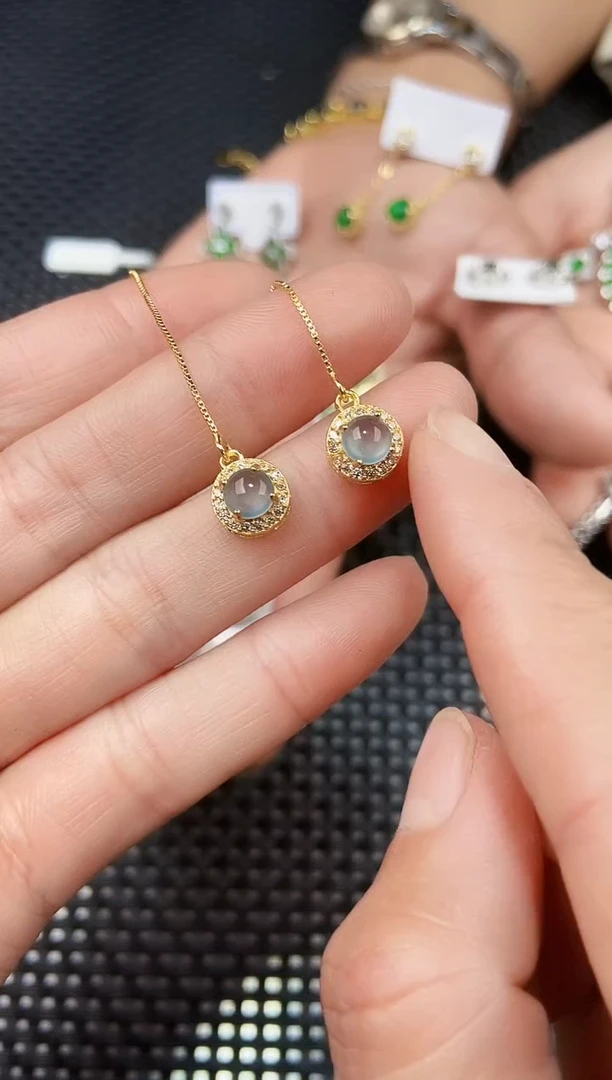 【闪购商品】翡翠耳饰未镶嵌11111111