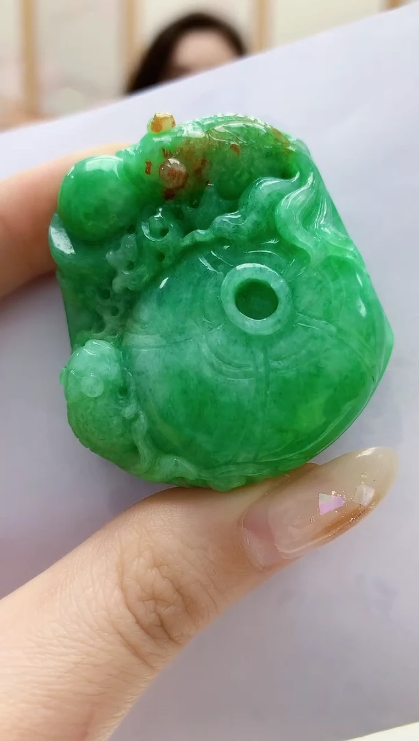 未镶嵌定制翡翠4829jw-毛货挂件198