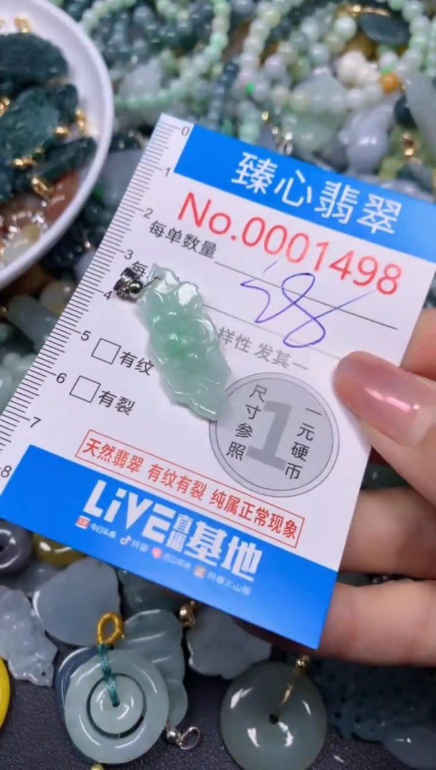 【闪购商品】翡翠颈饰未镶嵌含绳0001498