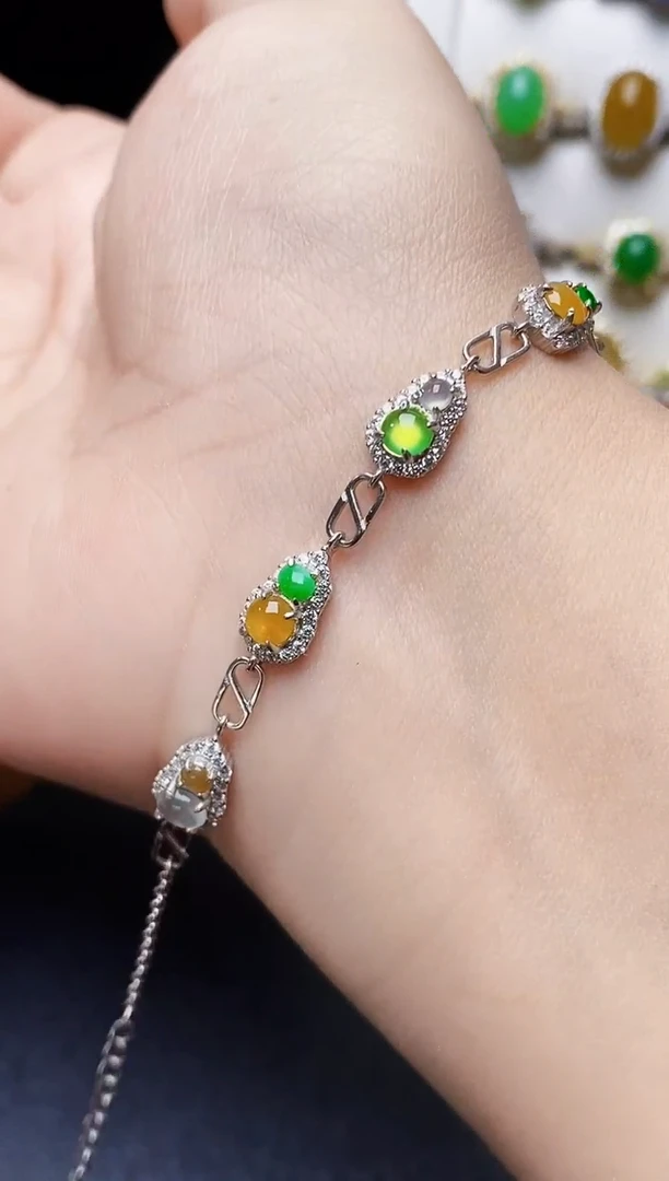 银S925镶嵌戒指翡翠1103