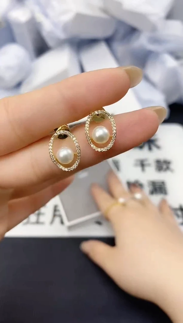 未镶嵌耳饰淡水珍珠xl1045