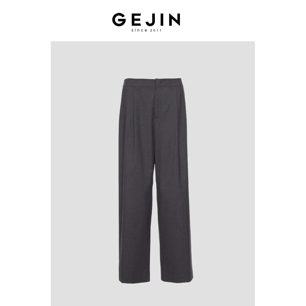 GEJIN/歌锦2025夏季新款气质职场风直筒正装裤9222530183