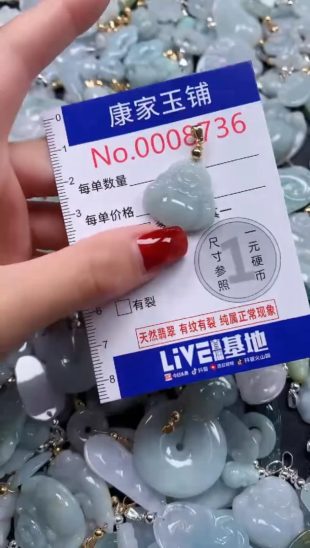 翡翠未镶嵌吊坠(不含链)8736