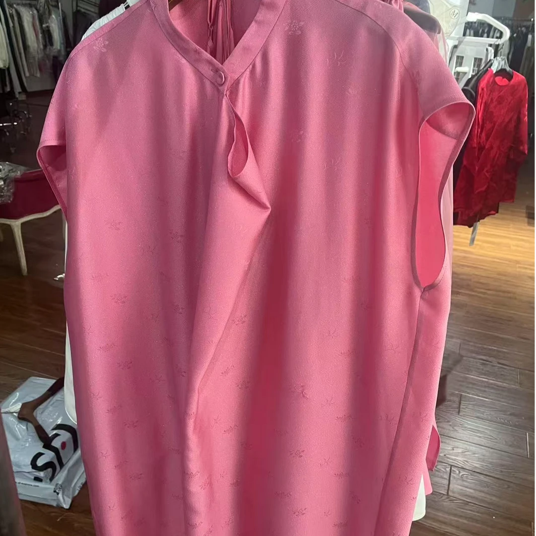 【张羽推荐】LAMAISONJADE玉琼蔷薇粉印花连衣裙