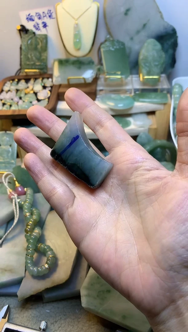 未镶嵌挂件翡翠海*佳缅甸A货翡翠，没有运费险