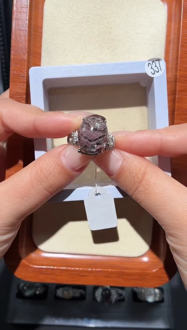 银S925镶嵌戒指水晶?****子定制