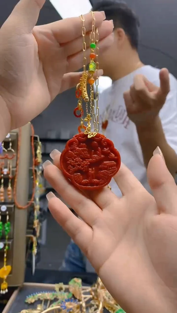 【闪购商品】翡翠耳饰合金109翡翠锁骨链