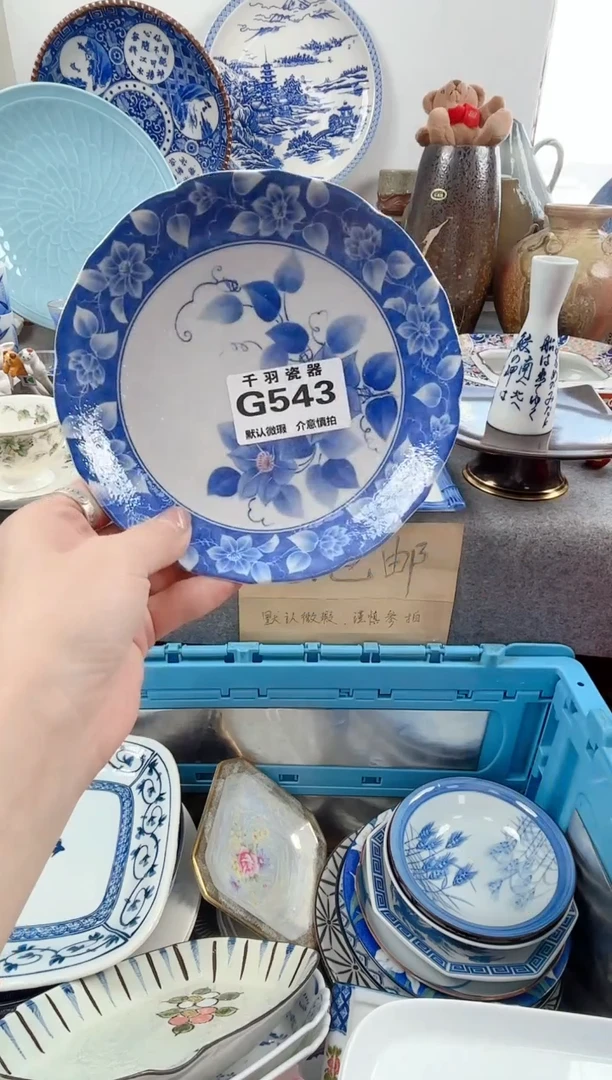12轩**香千羽瓷器默认微瑕G543