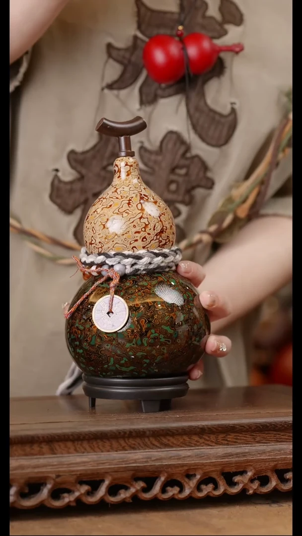147号精品天然大漆酒葫芦一物一拍~