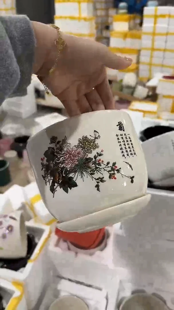 高温陶瓷花盆+E64