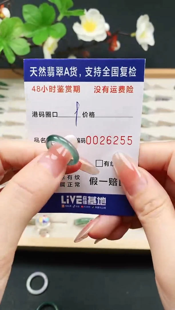 未镶嵌戒指翡翠6255