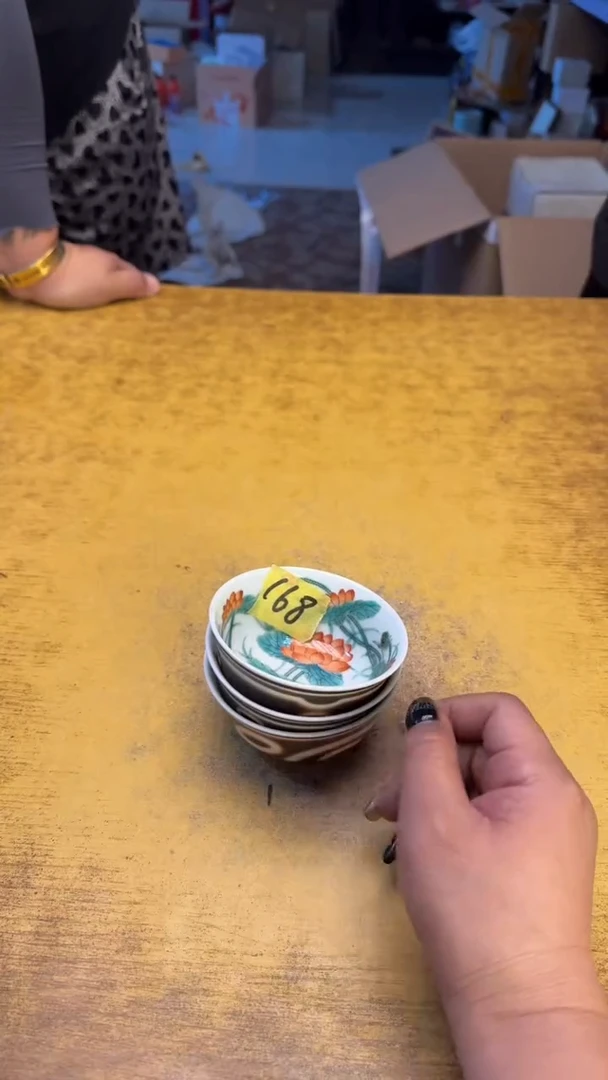阿**子瓷器瓷器瑕疵破破168三件