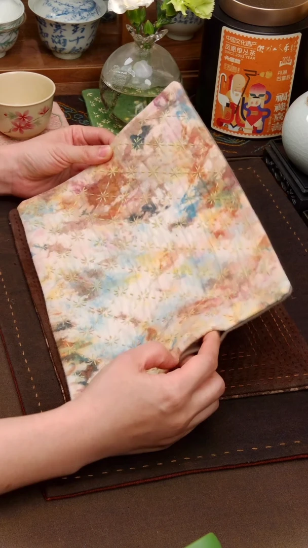 织绣Cici手作刺子绣茶席269