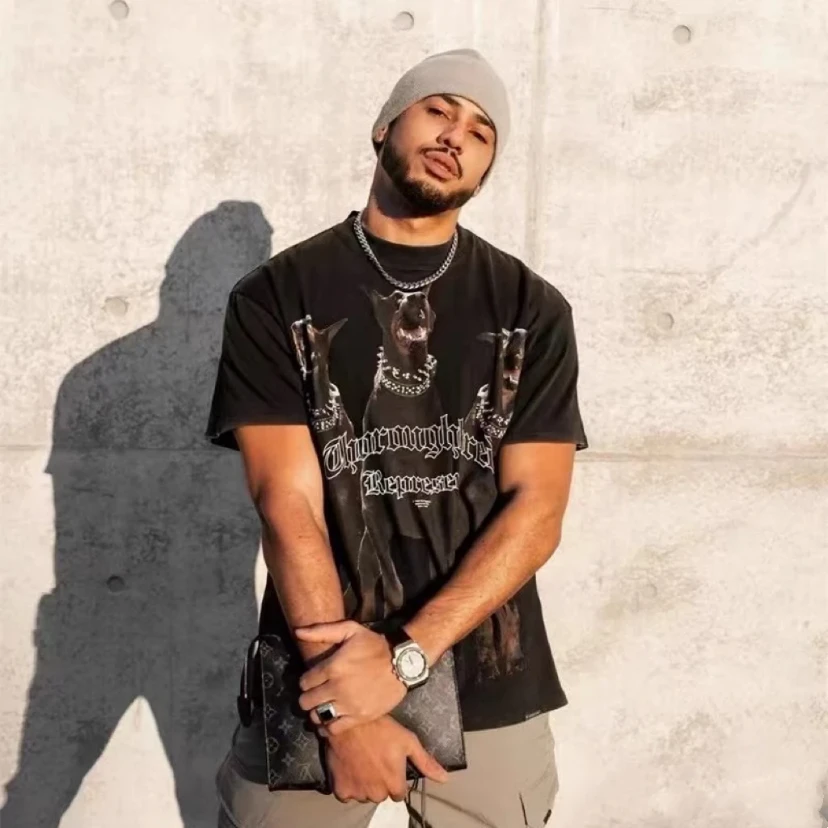 REPRESENT DESTORYE ss22 重磅水洗杜宾犬短袖