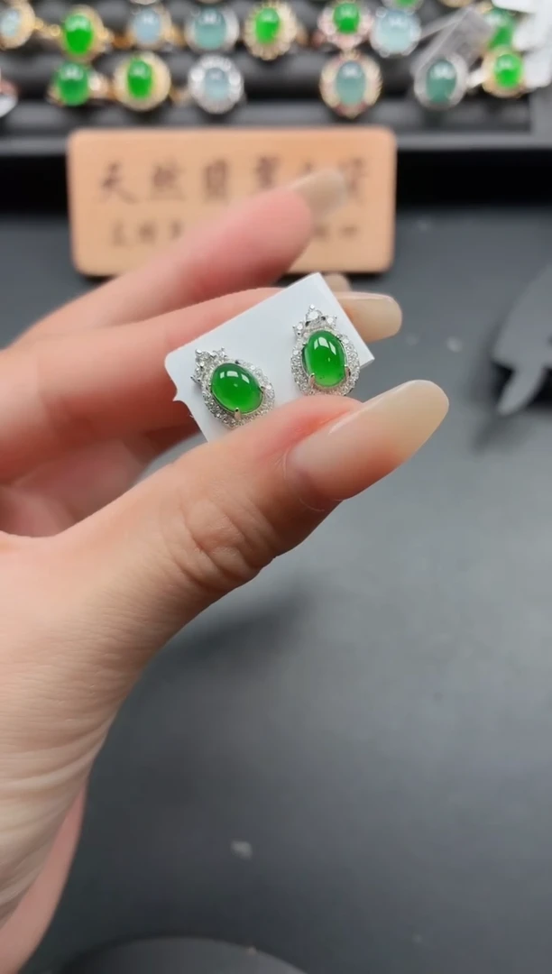 银S925镶嵌戒指翡翠1111