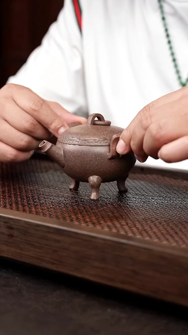 茶壶紫砂岩中泥龙归香炉