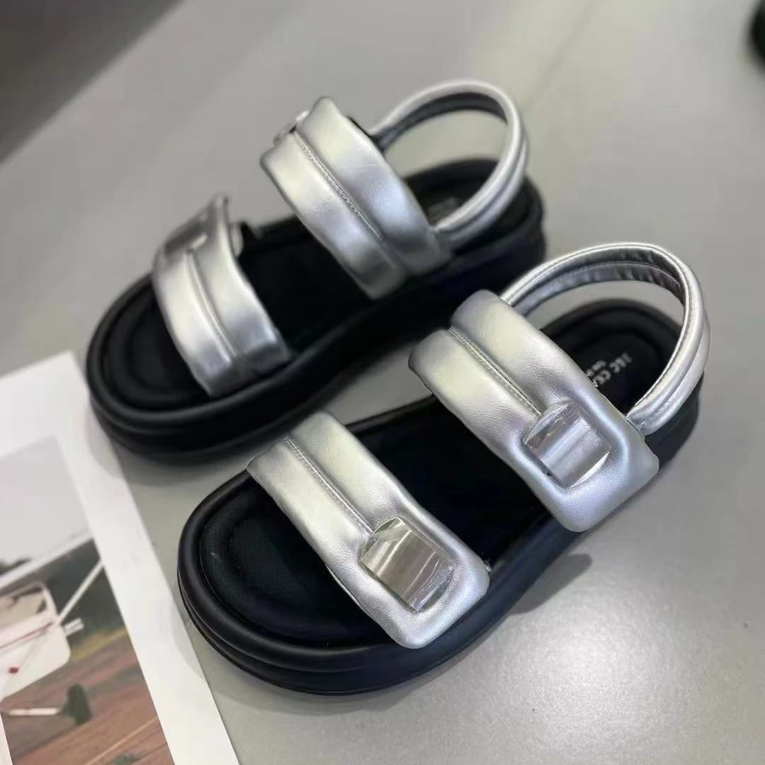 【保国女鞋】厚底舒适软底休闲凉鞋（352-25）