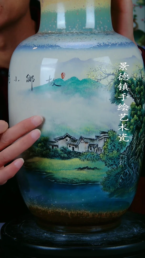 摆件陶瓷景德镇手工手绘陶瓷摆件74
