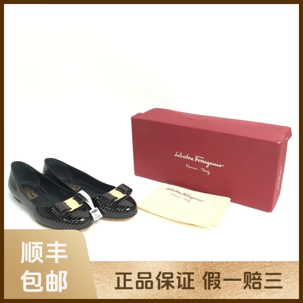 95新 FERRAGAMO/菲拉格慕 妃鱼/菲拉格慕/平底鞋/抱六四