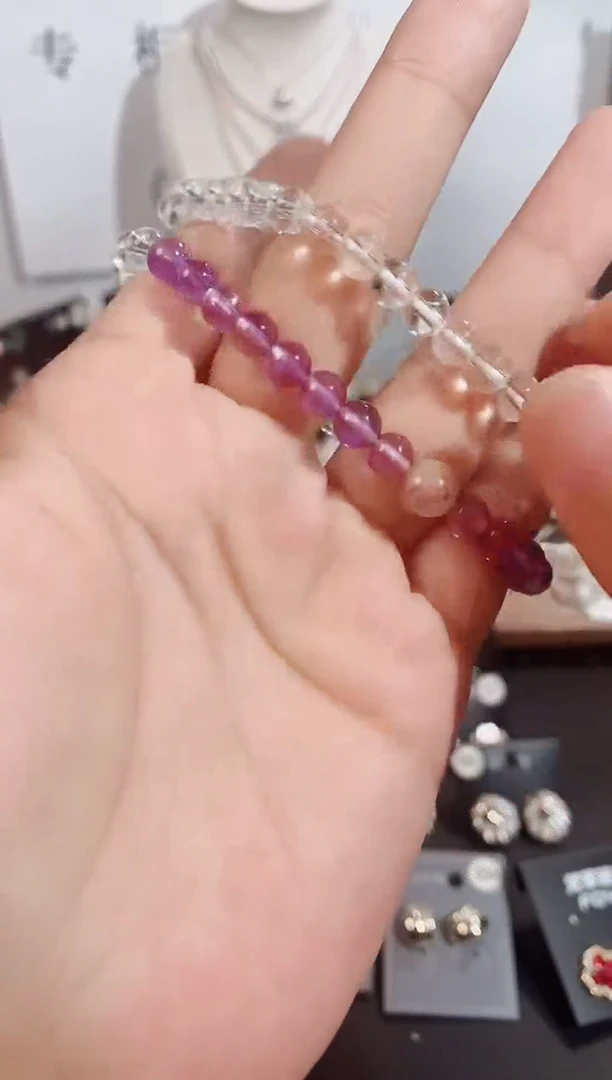 铜合金无925银手链7208