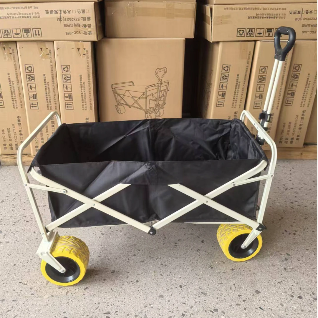 10寸坦克轮户外露营车可折叠营地车小推车