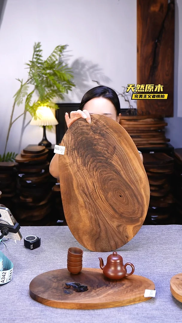 木北美黑胡桃原木.干裂疤结不属于商品质量问题完美主义者慎拍