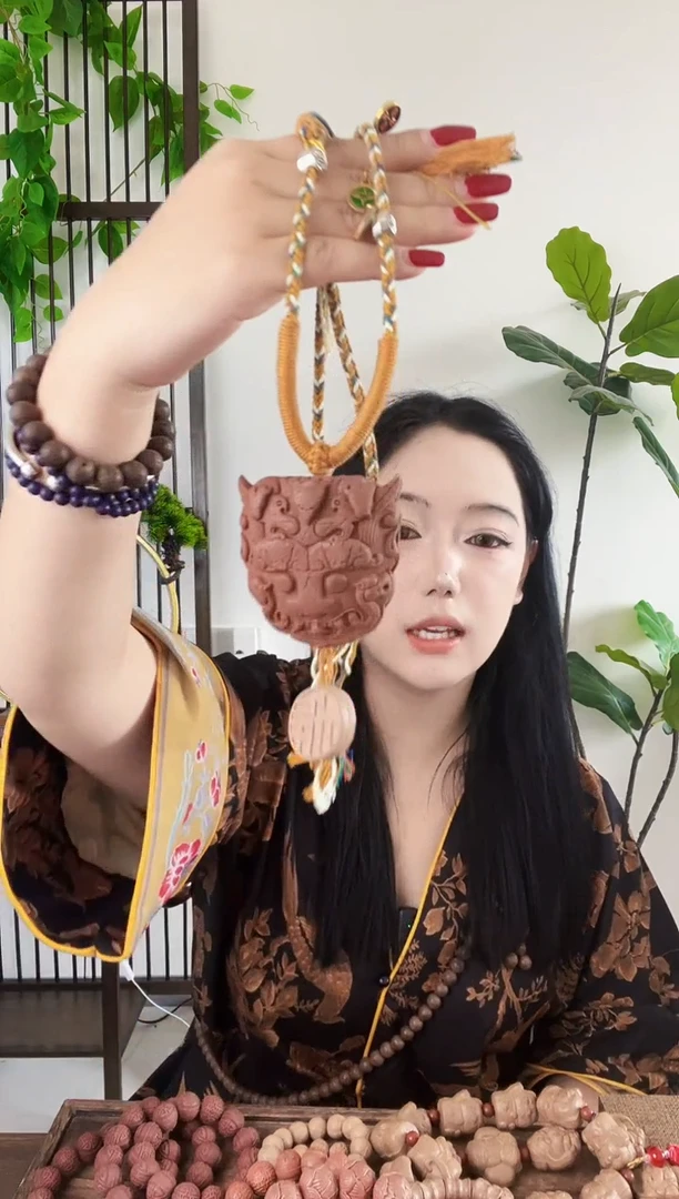 泥塑【红麝牛头+九天福牌】古法合香