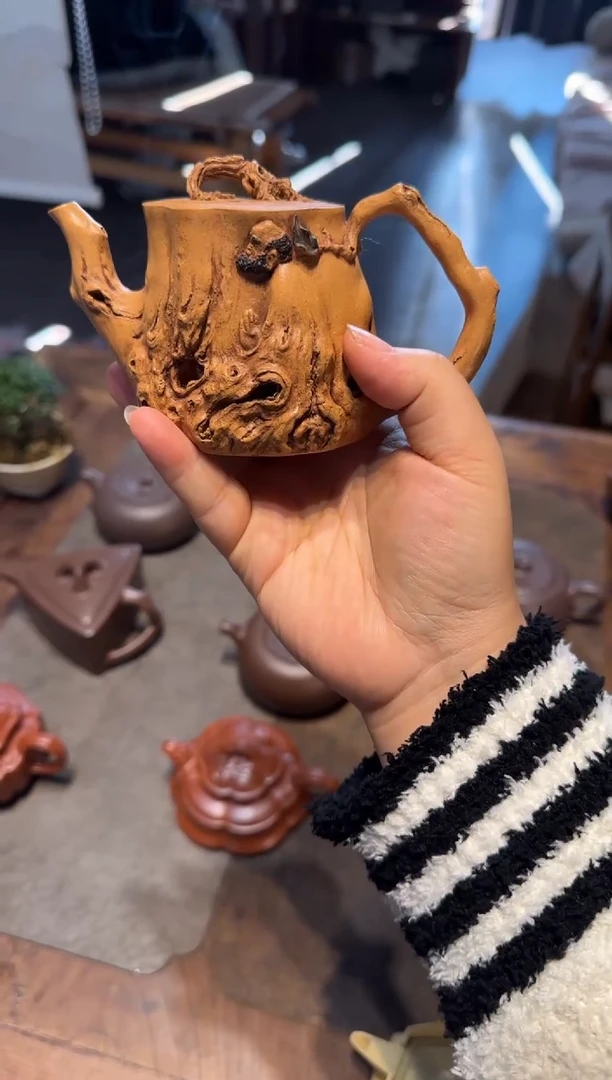 茶壶紫砂冰*达摩 黄金段