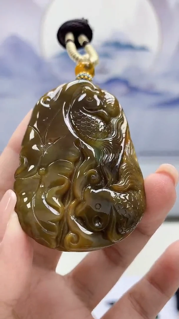 定制翡翠未镶嵌5028xx-毛货挂件178