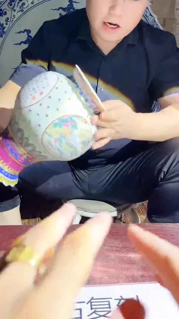 摆件景德镇陶瓷流水87