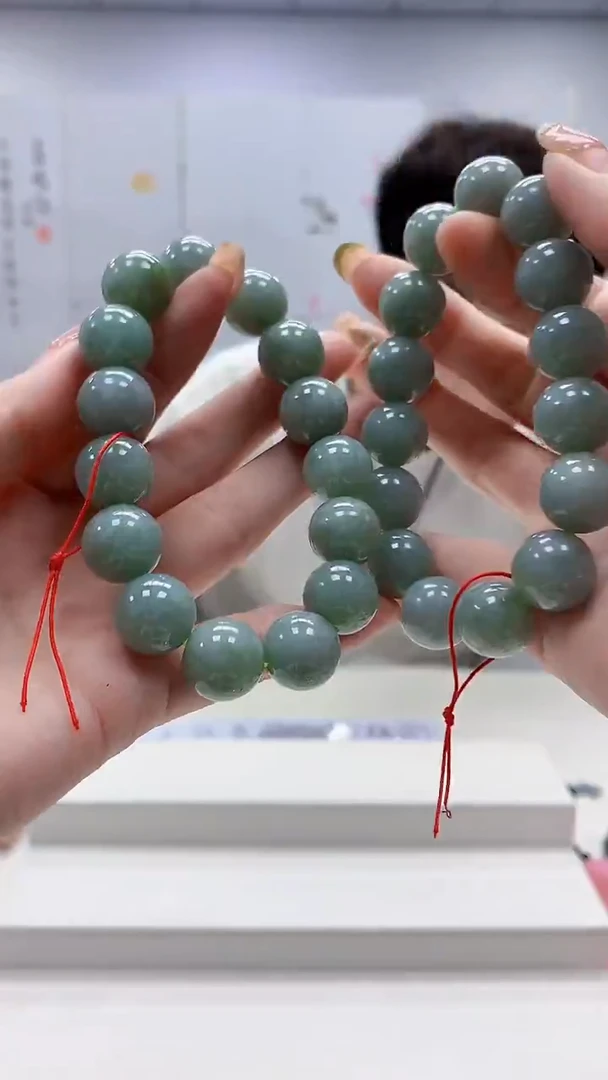 未镶嵌定制翡翠4868ry-毛货手串105