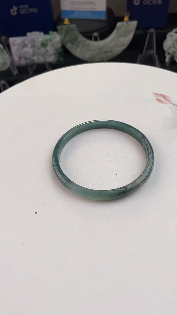 未镶嵌手链翡翠忘*草手工定制默认微瑕主播介绍为准
