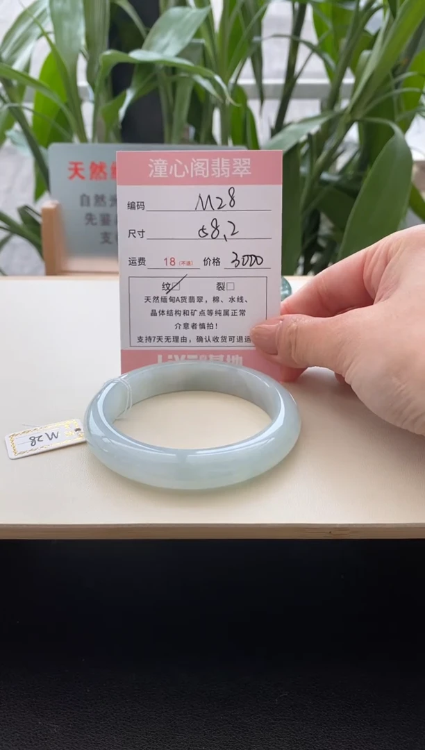 未镶嵌手镯翡翠小***鱼圈口58.2编码m28