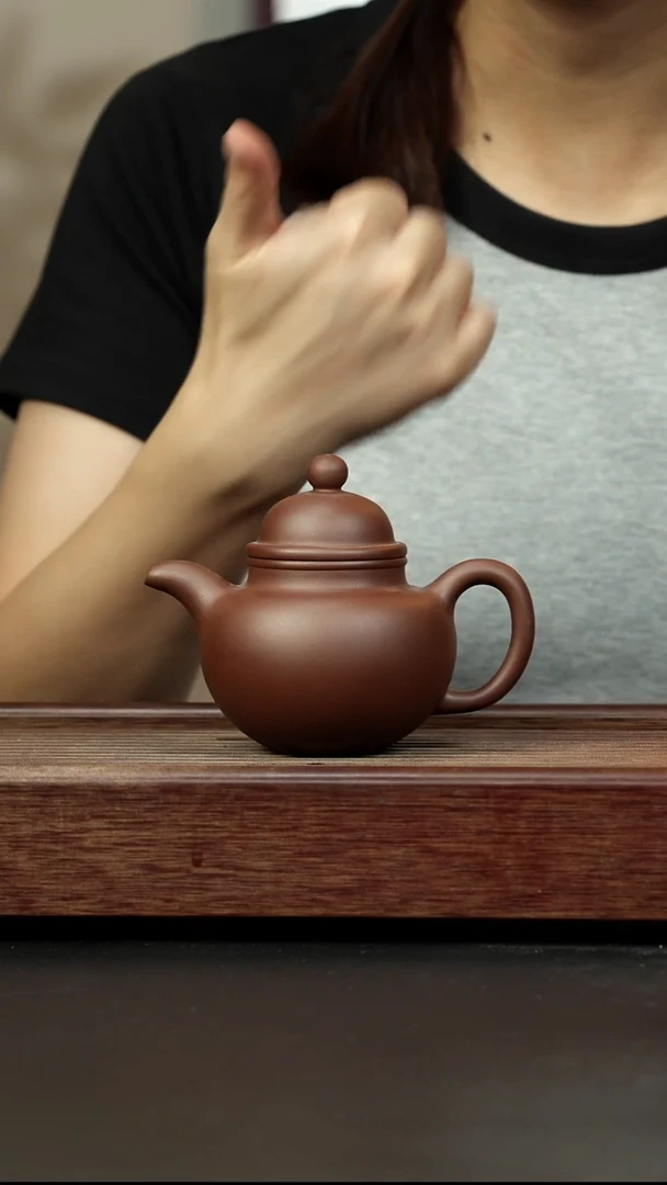 紫砂茶壶底槽清 掇球 天玉茗砂