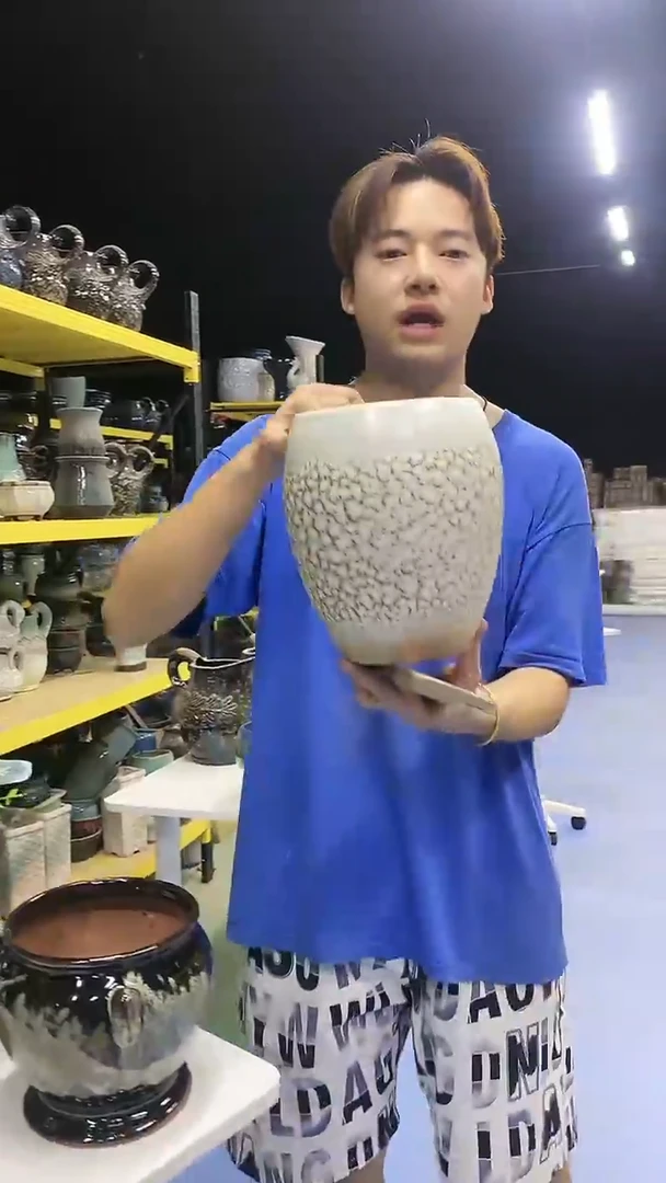 宜兴紫砂粗陶花盆4
