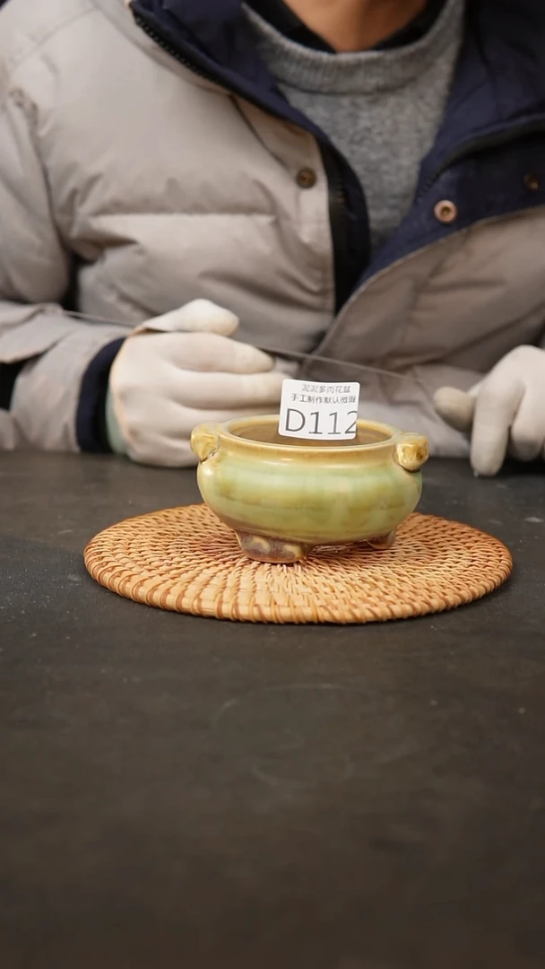 【闪购商品】瓷片112泥泥手工花盆