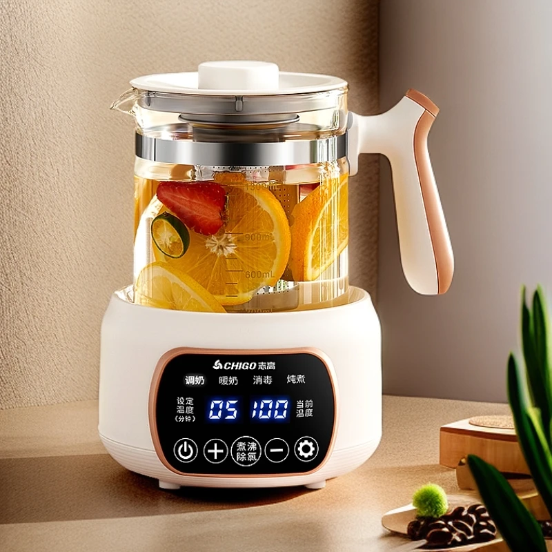志高多功能电热水壶办公室烧水壶花茶果茶花茶壶全自动烧水泡茶壶