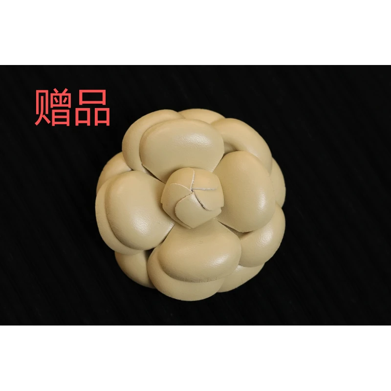 非金属布艺胸针 赠品勿拍剀剀莉（杏色山茶花）高定手工百搭胸花