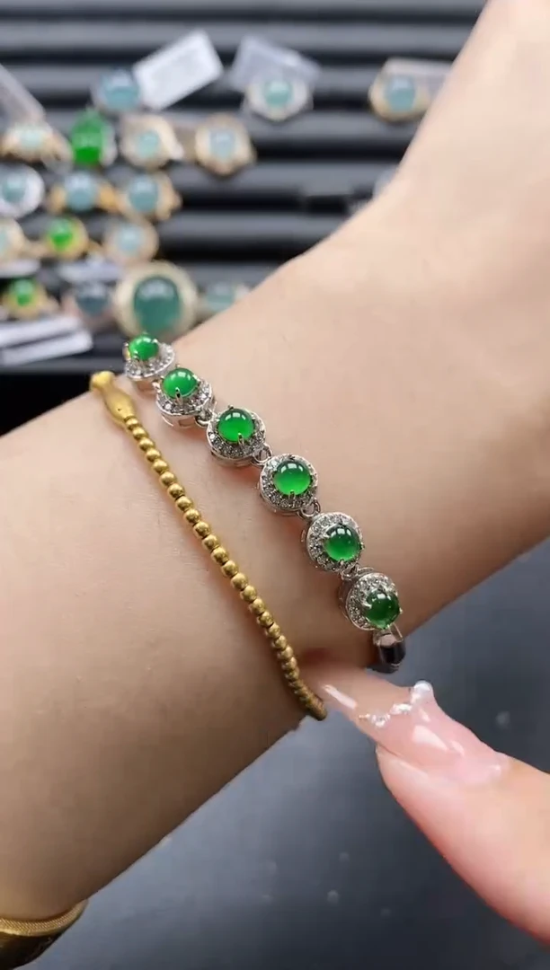 【闪购商品】翡翠戒指银S925镶嵌11111-