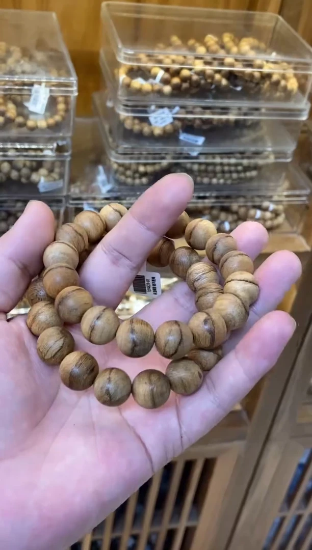 沉香手串达拉干圆珠单圈虎皮纹1.3多样性发其一
