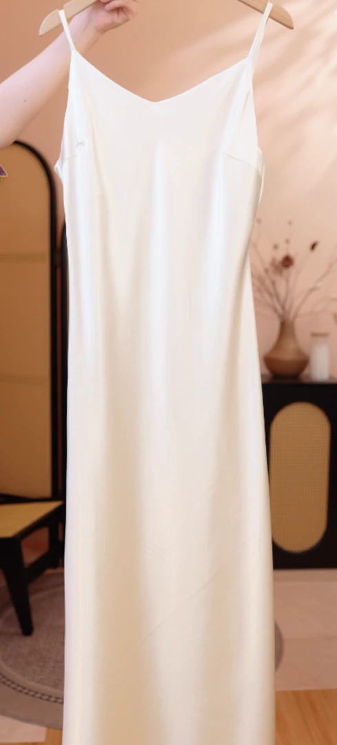 【彩焕】新中式国风新款缎面吊带连衣裙2025A0250-沐沐