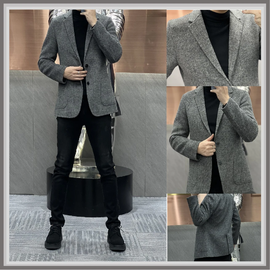 男士斜纹羊毛西服 时尚有型 QF307